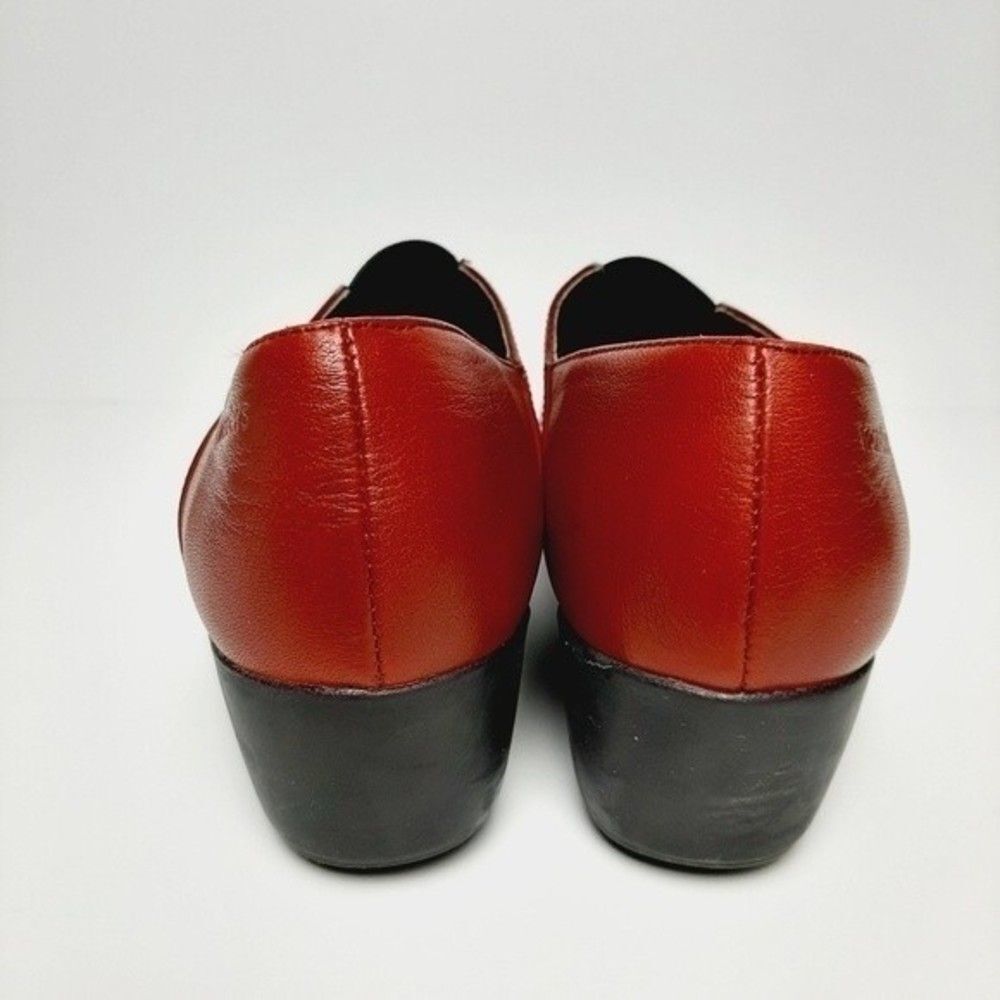 WONDERS Spain Wedge Loafers Red Patent Leather Sz Eur 40 | US 8.5 - Picture 10 of 14